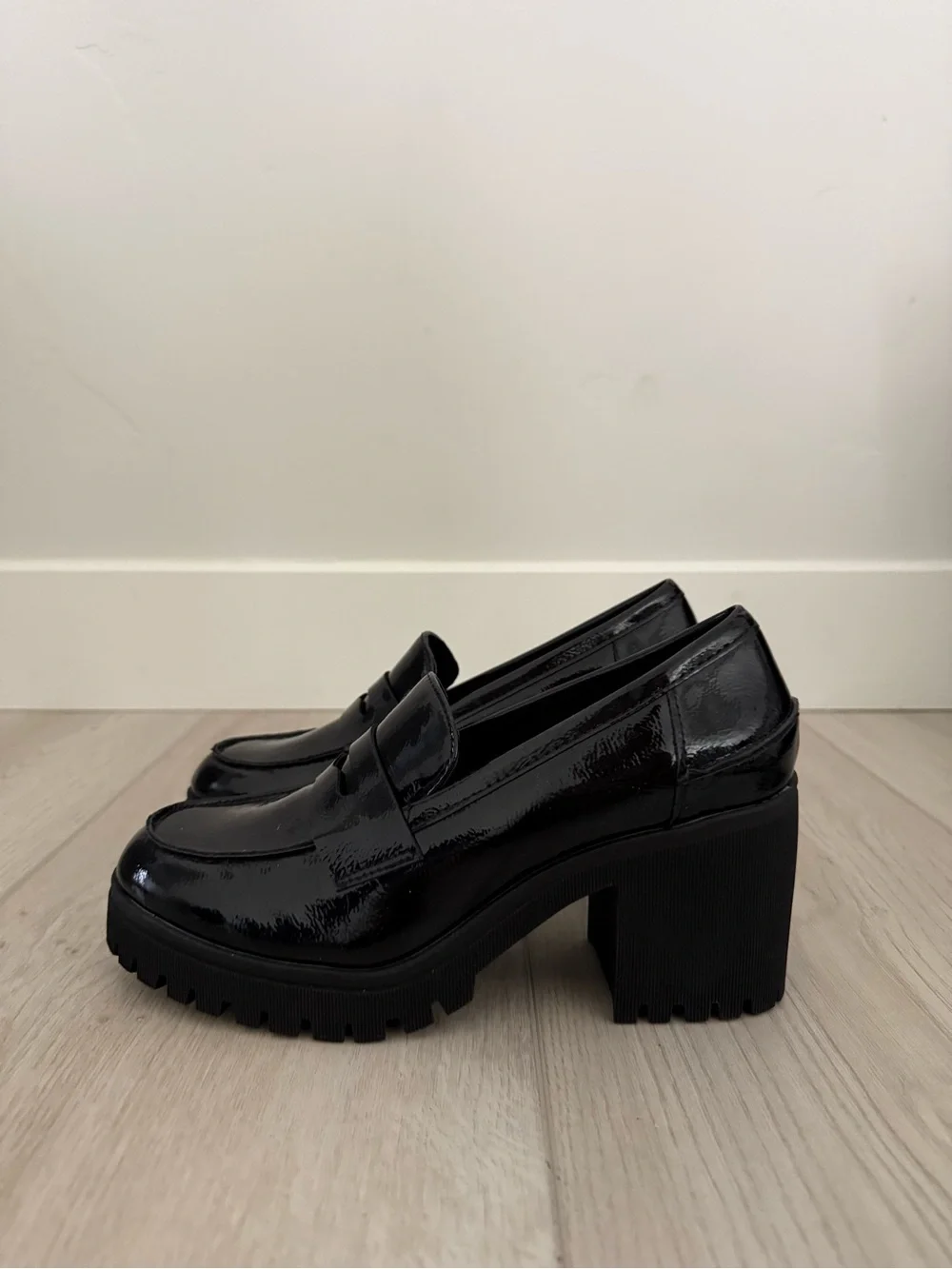 Wild Pair Presscott Round Toe Heeled Loafers